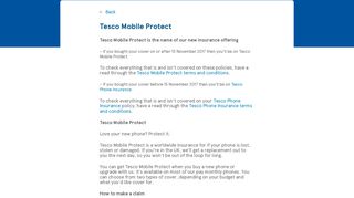 Tesco Mobile Protect | Device Cover | Tesco Mobile