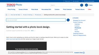 Getting started with a photo book design. - Tesco Photo