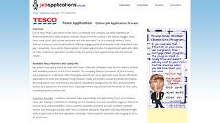 Tesco Job Application