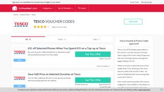 Tesco Voucher Codes & Discounts - Get 50% Off | MyVoucherCodes