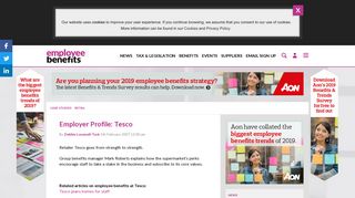 Employer Profile: Tesco - Employee Benefits