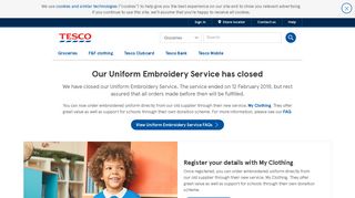 School Uniform Embroidery | School Clothes | F&F - Tesco