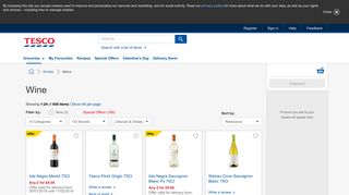 Wine - Tesco Groceries