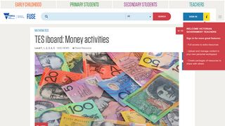 TES iboard: Money activities - FUSE - Department of Education ...