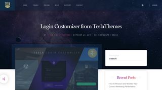 Login Customizer from TeslaThemes | TeslaThemes