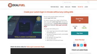 Create your custom login in minutes without any coding skills | DealFuel