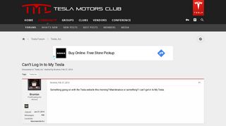 Can't Log In to My Tesla | Tesla Motors Club