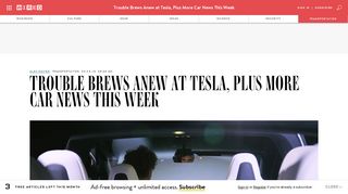Trouble Brews Anew at Tesla, Plus More Car News This Week | WIRED