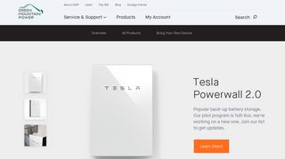 Tesla Powerwall 2.0 - Green Mountain Power