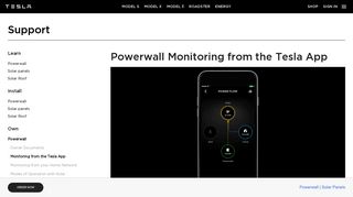 Powerwall Monitoring from the Tesla App