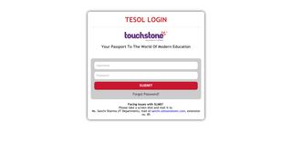 TESOL LOGIN - Touchstone Educationals
