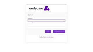 Andeavor Sign-In