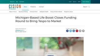 Michigan-Based Life Boost Closes Funding Round to Bring Tespo to ...