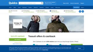 Tessuti Cashback, Voucher Codes & Discount Codes | Quidco