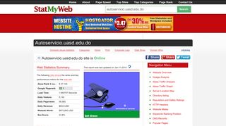 Autoservicio.uasd.edu.do - Stat My Web