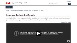 Language Training for Canada - Canada.ca - Government of Canada