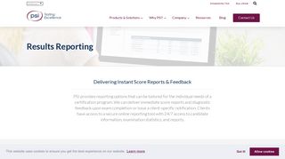 Results Reporting | PSI Online - PSI Services LLC