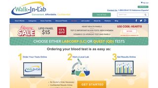 Walk-In Lab | Lab Testing: Order Cheap Blood Work Lab Tests Online