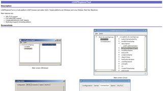 LDAP Explorer Tool: a multi platform LDAP browser and editor