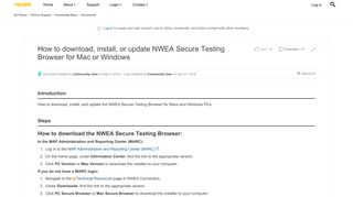 How to download, install, or update NWEA Secure Testing Browser for ...