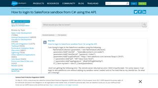 How to login to SalesForce sandbox from C# using the API ...