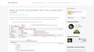 How to test Salesforce Rest API using Rest Client - SFDC Beginner