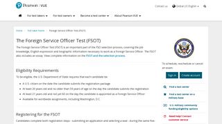 U.S. Department of State Foreign Service Officer Test (FSOT ...