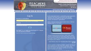 Log In to Your Account | Teachers Test Prep