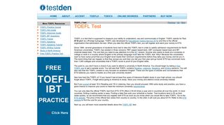TOEFL Test - TestDEN