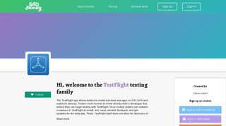 TestFlight looking for testers - Beta Family