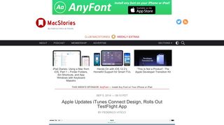 Apple Updates iTunes Connect Design, Rolls Out TestFlight App ...