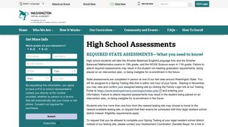 High School Assessments | Washington Virtual Academies