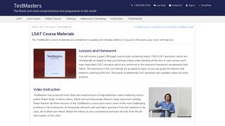 TestMasters Live LSAT Course Materials