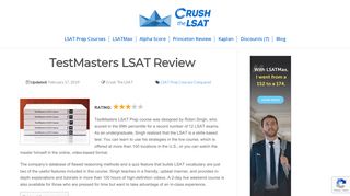 2019 TestMasters LSAT Review [Must Read Before Buying!]