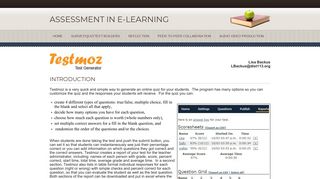 Testmoz - Assessment in e-learning