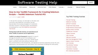 How to Use TestNG Framework for Creating Selenium Scripts ...