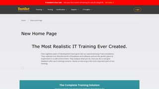 New Home Page – TestOut Continuing Education