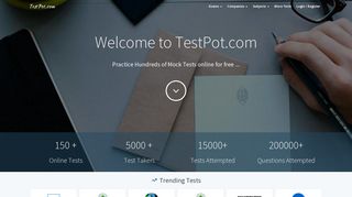 Testpot.com | Free Mock Tests Online Tests and more...