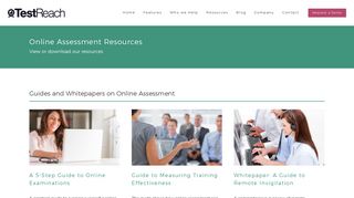 Online Assessment Resources | TestReach