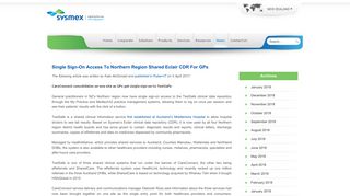 Single sign-on access to northern region shared Eclair CDR for GPs ...