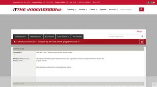 Anyone try the Test Shock program for low T? - Mixed Martial Arts