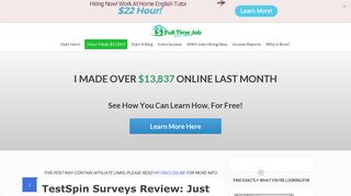 TestSpin Surveys Review: Just Another Survey Site Scam? | Full Time ...