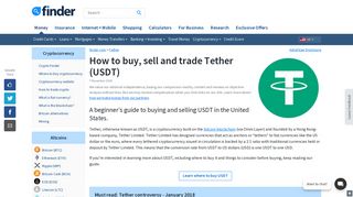 How to buy, sell and trade Tether (USDT) | finder.com