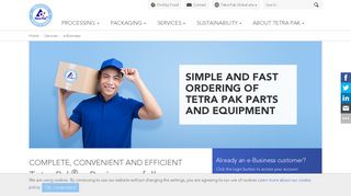 Tetra Pak e-Business, a fully customised e-shopping solution