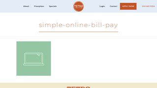 simple-online-bill-pay - Tetro Student Village