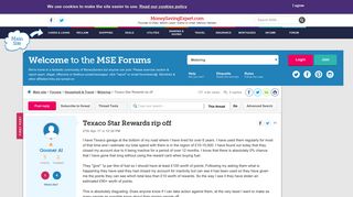 Texaco Star Rewards rip off - MoneySavingExpert.com Forums