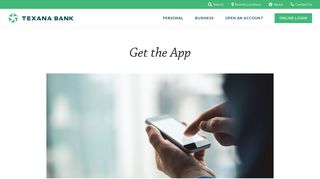 Get the App | Texana Bank