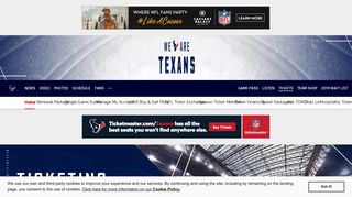 Texans Tickets | Houston Texans - HoustonTexans.com