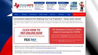 Convenient Options for Making Your Car Payment - Texas Auto Center