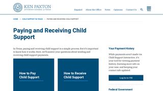 Paying and Receiving Child Support - Texas Attorney General